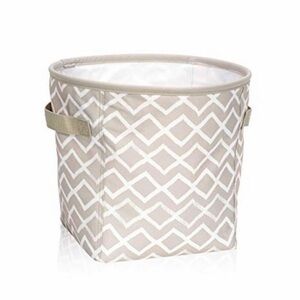 THIRTY-ONE 31 Bags MINI STORAGE BIN 817A DANCING DIAMOND Tan White
